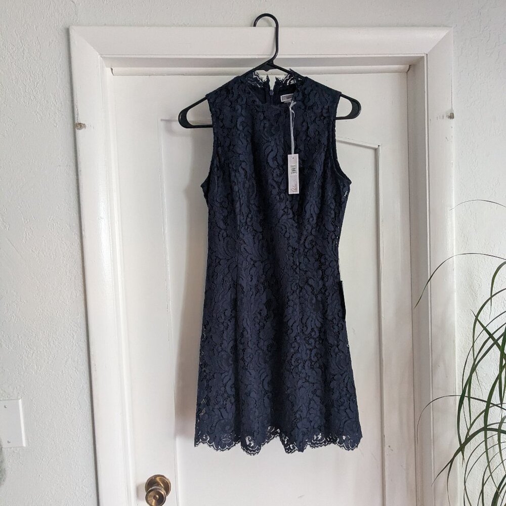 NWT Chelsea28 Navy Sapphire Dress 2P